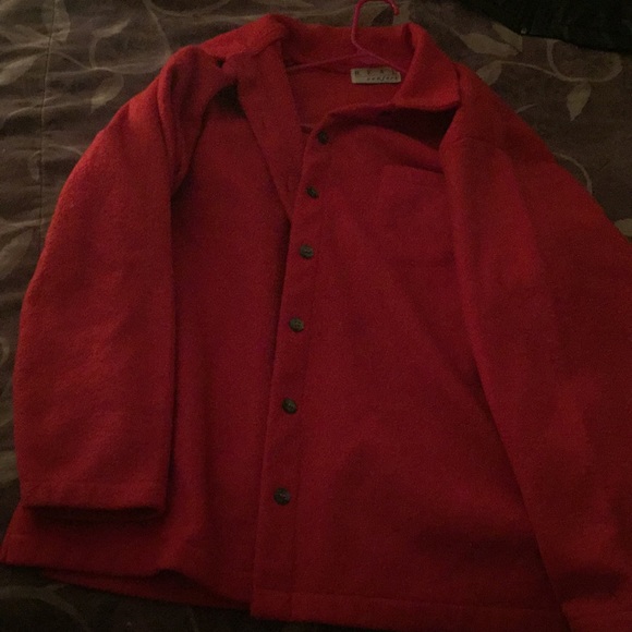 Red Pea Coat - Picture 1 of 1